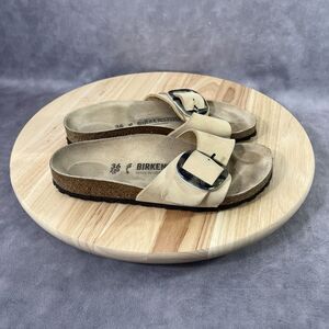 Birkenstock Madrid Big Buckle Womens EU 36 Slides Slip On Nubuck Sandals Shoes